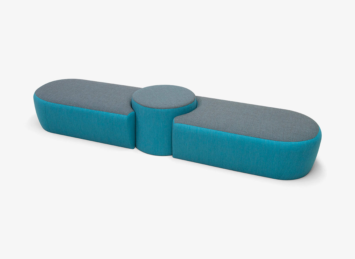 Molecule pouf stool modular syste