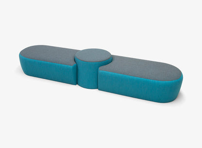 Molecule pouf stool modular syste